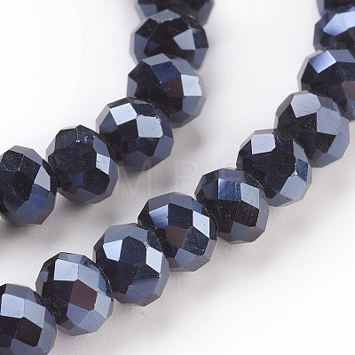 Electroplate Glass Beads Strands LS-GLAA-K027-FP-A01-1
