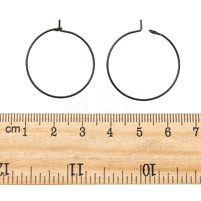 316L Surgical Stainless Steel Hoop Earring Findings X-STAS-D164-01B-1