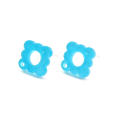 Acrylic Stud Earring Finding FIND-B003-01B-1