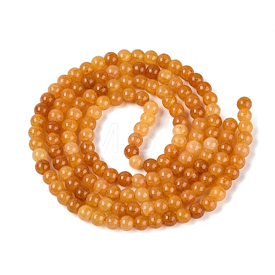 Ombre Effect Dyed Crackle Glass Beads Strands GLAA-Q106-01A-B10-1