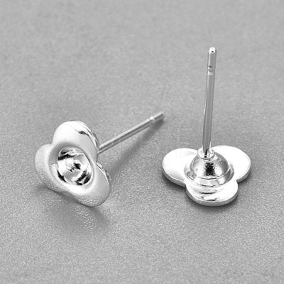 304 Stainless Steel Ear Stud Components STAS-G187-11S-1