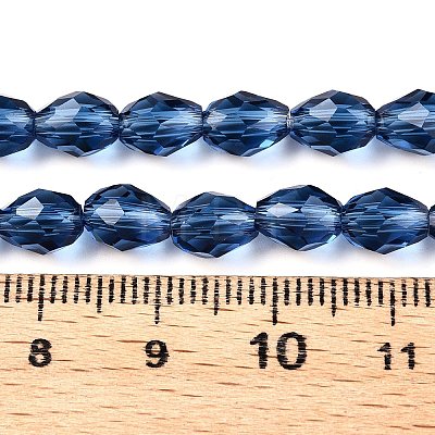 Transparent Glass Beads Strands EGLA-N013-T6mm-D28-1