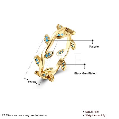 High Fashion Brass Finger Rings RJEW-BB21296-G-9-1
