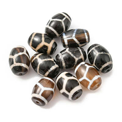 Tibetan Style dZi Beads TDZI-Z001-25-01-1