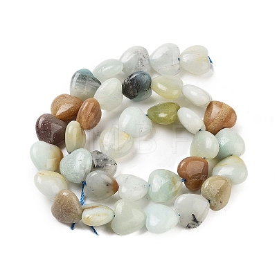 Natural Flower Amazonite Beads Strands G-B022-29C-1