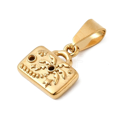 304 Stainless Steel Pendant Rhinestone Settings STAS-B167-10G-1
