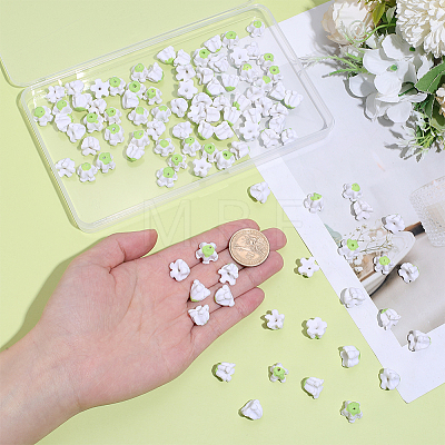 100Pcs Handmade Polymer Clay Beads CLAY-PH0002-17-1