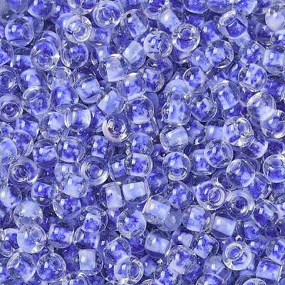 Transparent Inside Colours Glass Seed Beads SEED-A032-04F-1