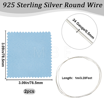 Beebeecraft 925 Sterling Silver Wire FIND-BBC0002-89C-1