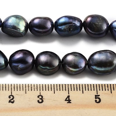 Dyed Natural Cultured Freshwater Pearl Beads Strands PEAR-P062-30D-1