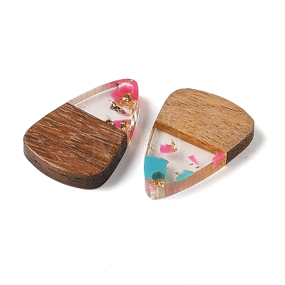 Resin & Wood Pendants WOOD-S061-02E-1