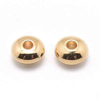 Rondelle Brass Beads KK-L112A-01G-1