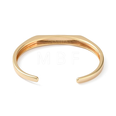 Brass Open Cuff Bangles BJEW-A144-01A-1