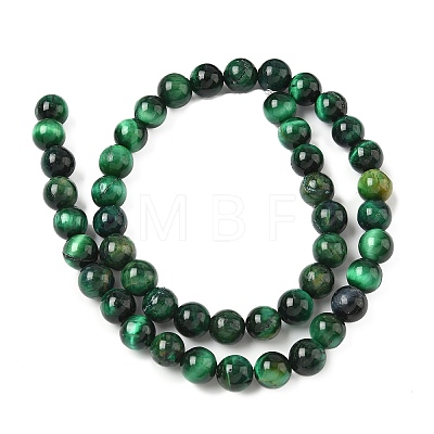 Grade B Natural Tiger Eye Beads Strands X-G-F591-18-8mm-04-1