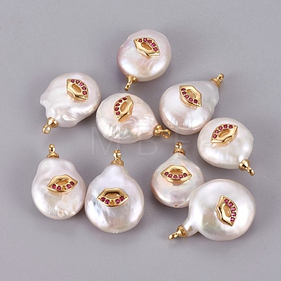 Natural Cultured Freshwater Pearl Pendants PEAR-F008-40G-1