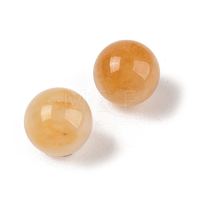 Natural Topaz Jade No Hole Sphere Beads G-K353-04A-17-1