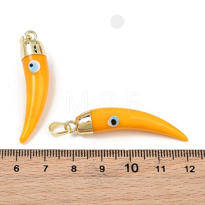 Handmade Evil Eye Lampwork Pendants LAMP-F031-01G-06-1