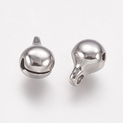 304 Stainless Steel Bell charms STAS-L021-07A-1