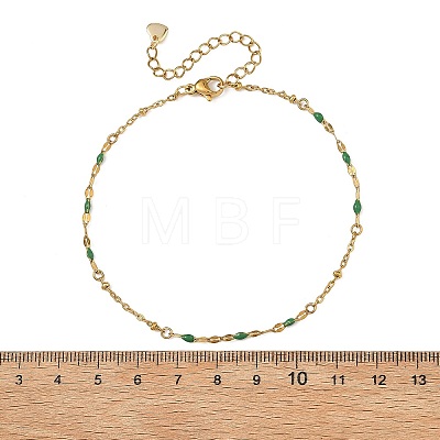 304 Stainless Steel Link Chains Anklets AJEW-AN00841-1