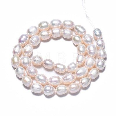 Natural Cultured Freshwater Pearl Beads Strands PEAR-N012-06T-1