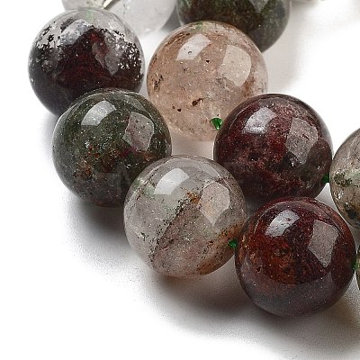 Natural Four Seasons Lodolite Quartz Beads Strands G-Z063-A02-01-1