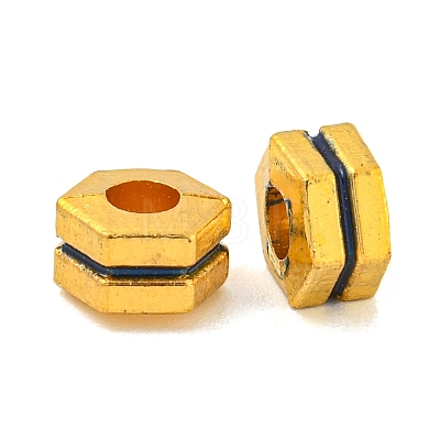 Brass Enamel Beads KK-P277-44G-03-1