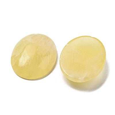 Natural Yellow Jade Cabochons G-C115-01B-14-1