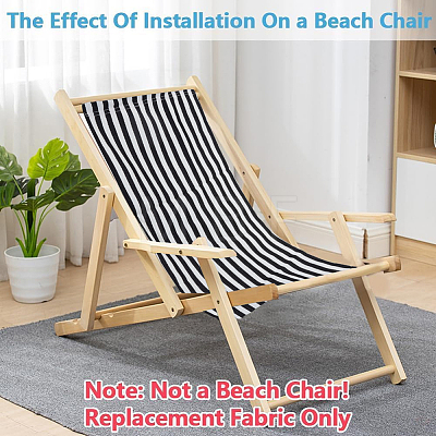 1Pc Stripe Polyester Chair Replacement Fabric AJEW-GF0014-50I-1
