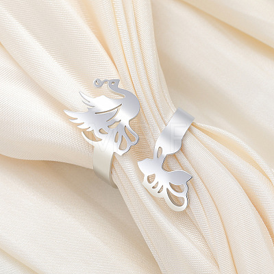 304 Stainless Steel Cuff Open Rings WG6E5AE-01-1