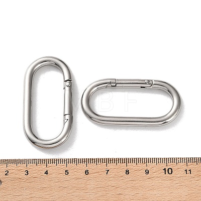 304 Stainless Steel Spring Gate Clasps STAS-A193-01P-1