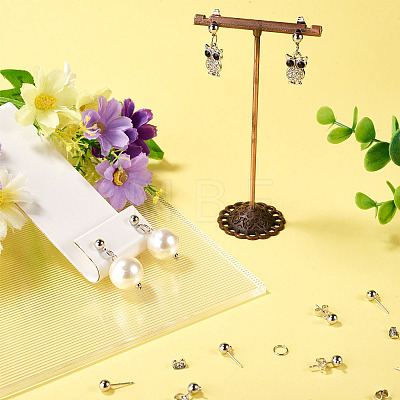 20Pcs Brass Ball Post Stud Earring Findings FIND-TA0011-06P-1