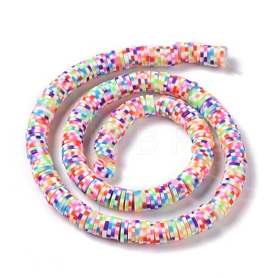 Handmade Polymer Clay Beads Strands CLAY-R091-8mm-02-1