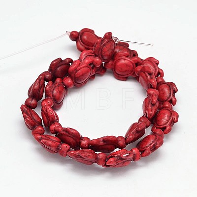 Dyed Synthetic Turquoise Beads Strands G-M152-02-B-1