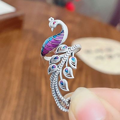 Phenix Zinc Alloy Enamel Cuff Rings FS-WGBA5CA-01-1