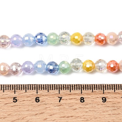Electroplate Glass Beads Strands EGLA-D300-06-6mm-26-1