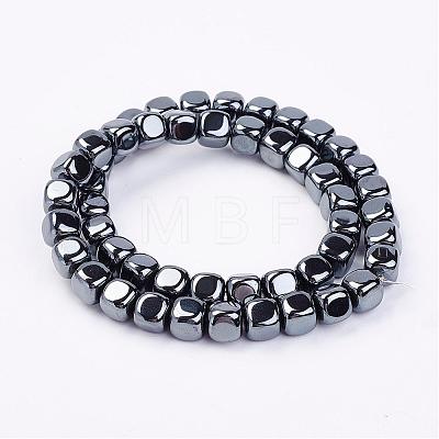 Magnetic Synthetic Hematite Beads Strands G-P262-09-1