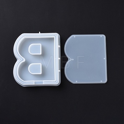 Letter-shaped Food Grade Money Box Silicone Molds DIY-D072-01GP-02-1