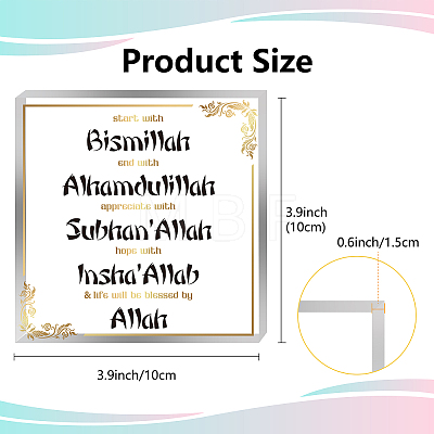 1Pc Acrylic Display Bases for Crystal AJEW-CN0001-36G-1