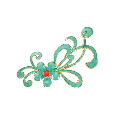 Chinese Style Alloy Enamel Chandelier Components Links X-ENAM-E329-70A-G-1