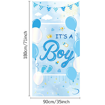 Polyester Hanging Banner Sign AJEW-WH0190-044-1