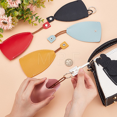 5Pcs 5 Colors Creative Pull Out Key Sleeve KEYC-CP0001-06-1