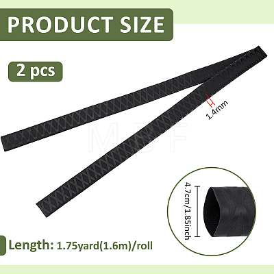 2Pcs POE Plastic Anti-slip Heat Shrink Tubing for Fish Rods AJEW-BC0010-95C-1