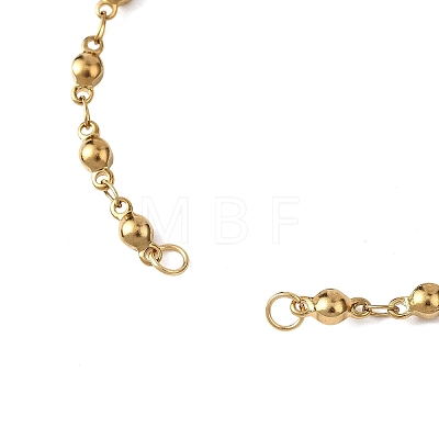 304 Stainless Steel Cable Chain Ball Link Chain Bracelet Making AJEW-JB01458-01-1