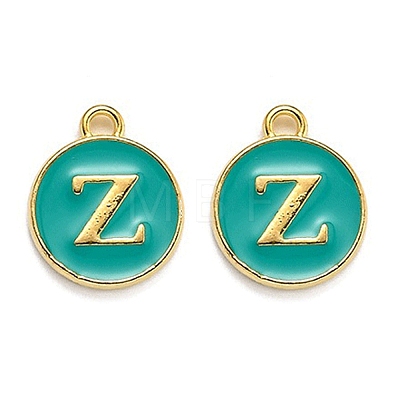 Golden Plated Alloy Enamel Charms LS-ENAM-Q437-15Z-1