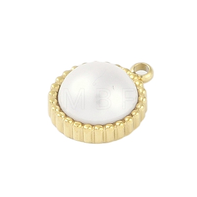 Acrylic Imitation Pearl Charms STAS-P366-28G-1