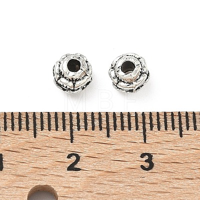 Tibetan Style Alloy Flower Spacer Beads X-TIBEB-O004-74-1