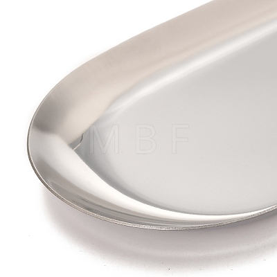 Oval 430 Stainless Steel Jewelry Display Plate STAS-P289-03P-1