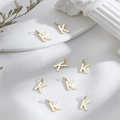 8Pcs Brass Charms KK-LP0001-85K-1