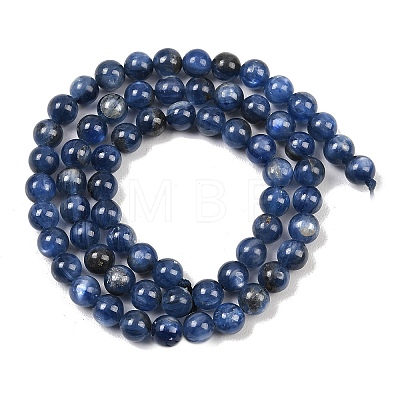 Natural Kyanite/Cyanite/Disthene Round Bead Strands G-L411-20-6mm-1