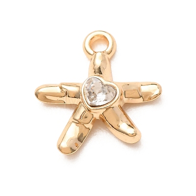 Alloy Rhinestone Pendants RB-CBAA597-02G-1